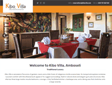 Tablet Screenshot of kibovilla.com